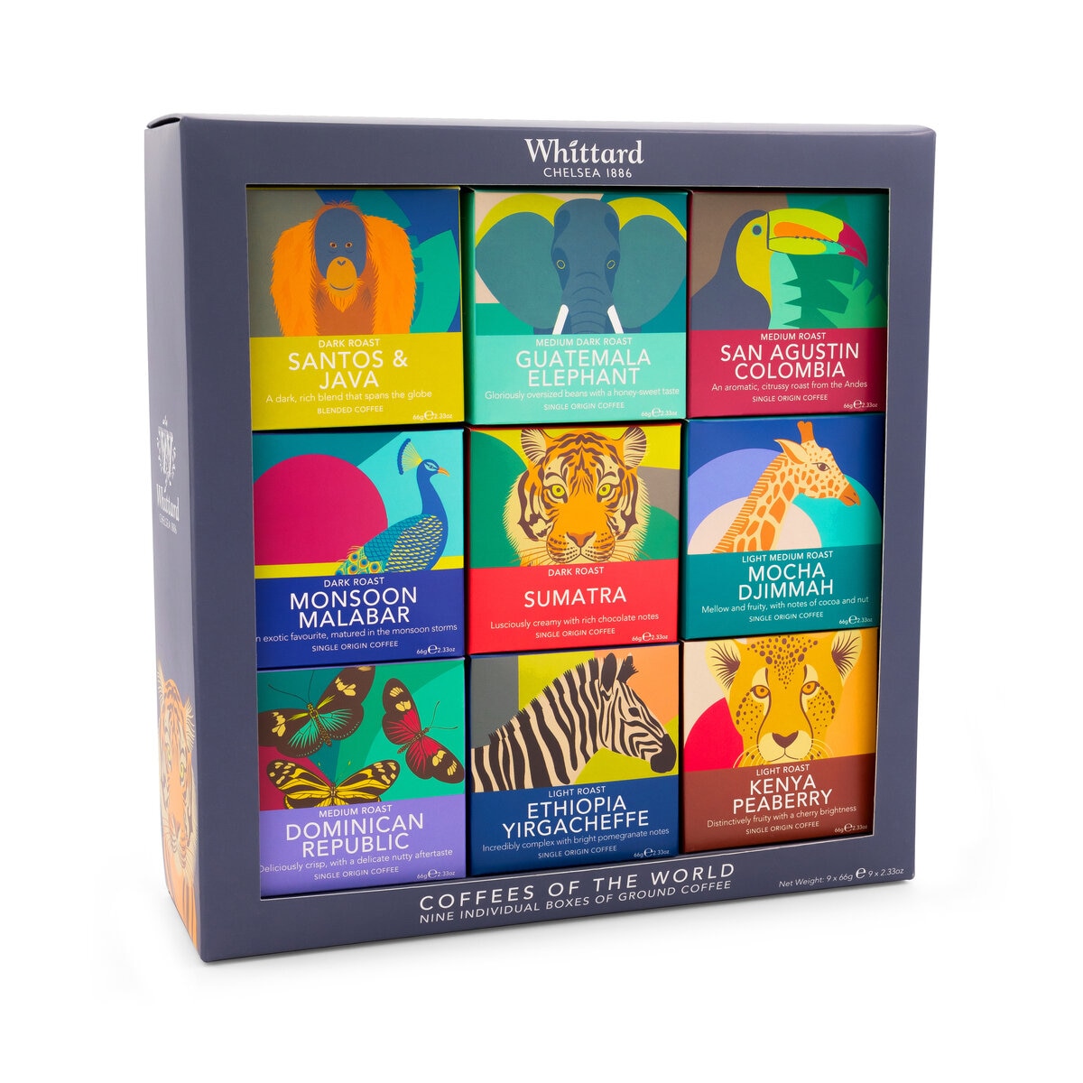 ウィッタード コーヒー オブ ザ ワールド 45g x 9種 (粉)