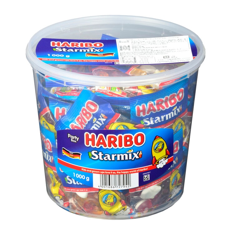 ハリボー スターミックス ドラム 1000g ハリボー スターミックス ドラム 1000g