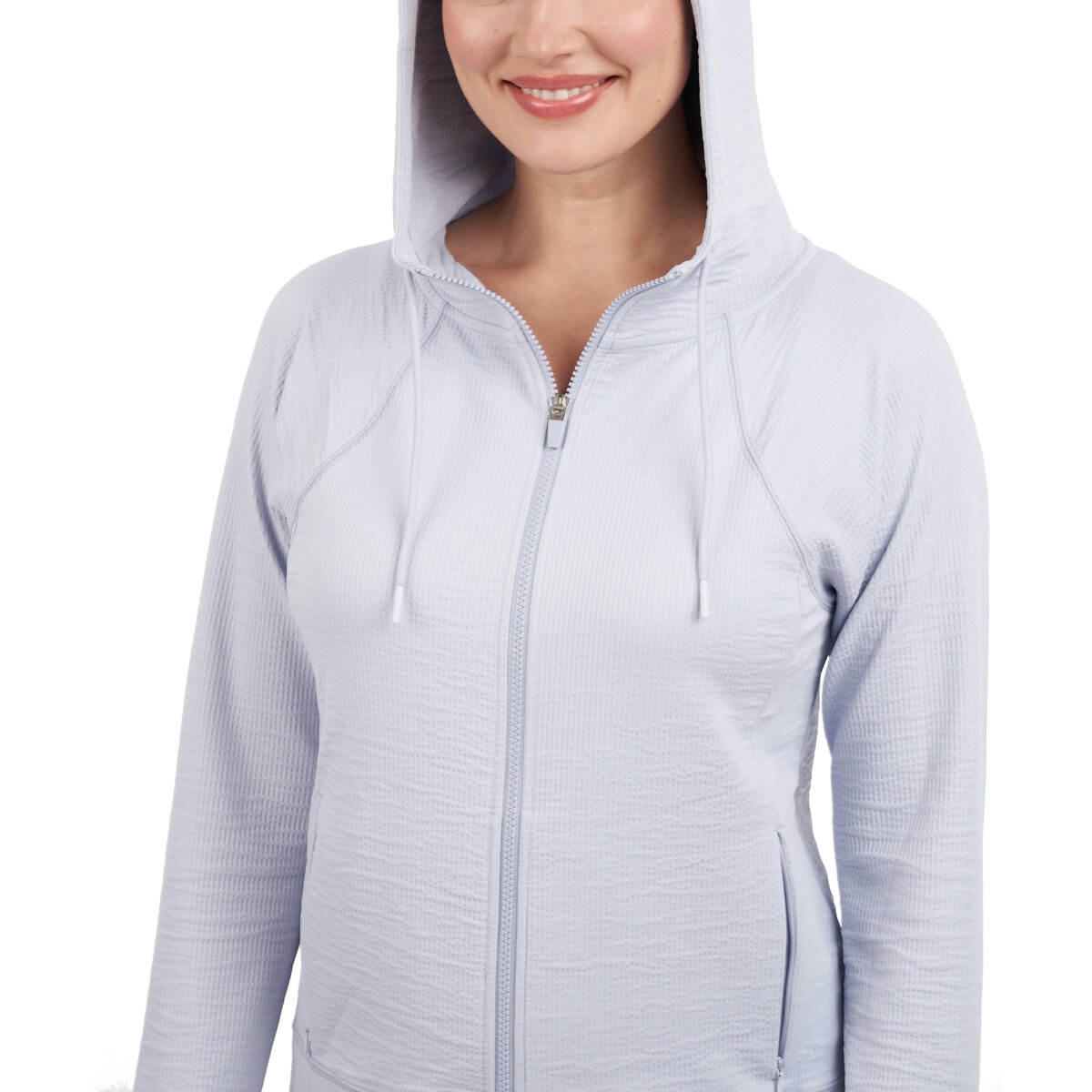 カークランド シグニチャー レディース アクティブ パーカー ブルー ウィロー M