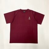テディベア メンズ 半袖 Tシャツ バーガンディ M