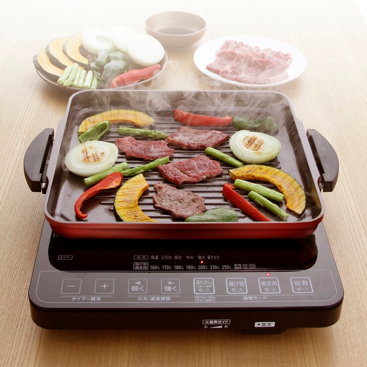 アイリスオーヤマ IHコンロ 鍋 焼き肉プレートセット 1400W アイリスオーヤマ IHコンロ 鍋 焼き肉プレートセット 1400W
