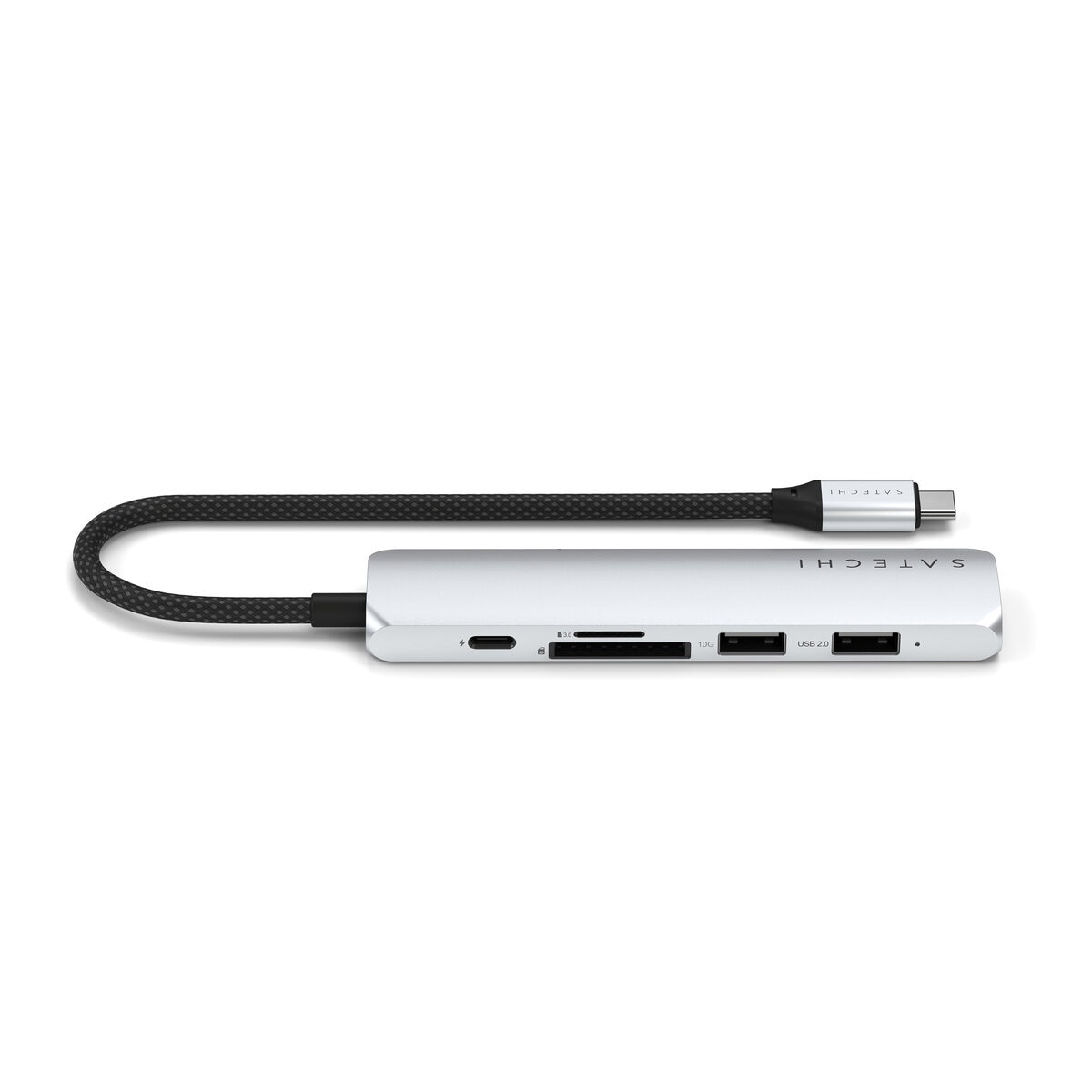 Satechi 6-in1 USB-C スリムマルチポートアダプター シルバー