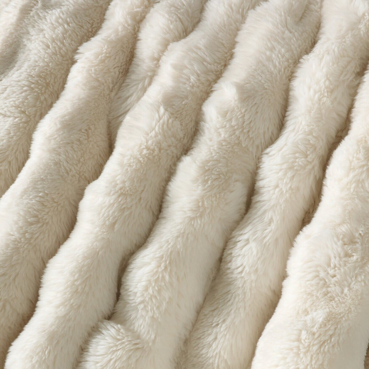 HOUSE & HOME 大判ひざ掛け 152cm x 177cm カノーリクリーム