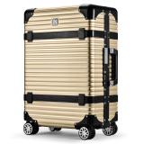 ランツォ スーツケース バイキング 24インチ 47L ゴールド X ブラック