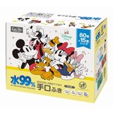 水99% 手口ふき / ミッキー＆フレンズ 80枚入ｘ15個 (1200枚)