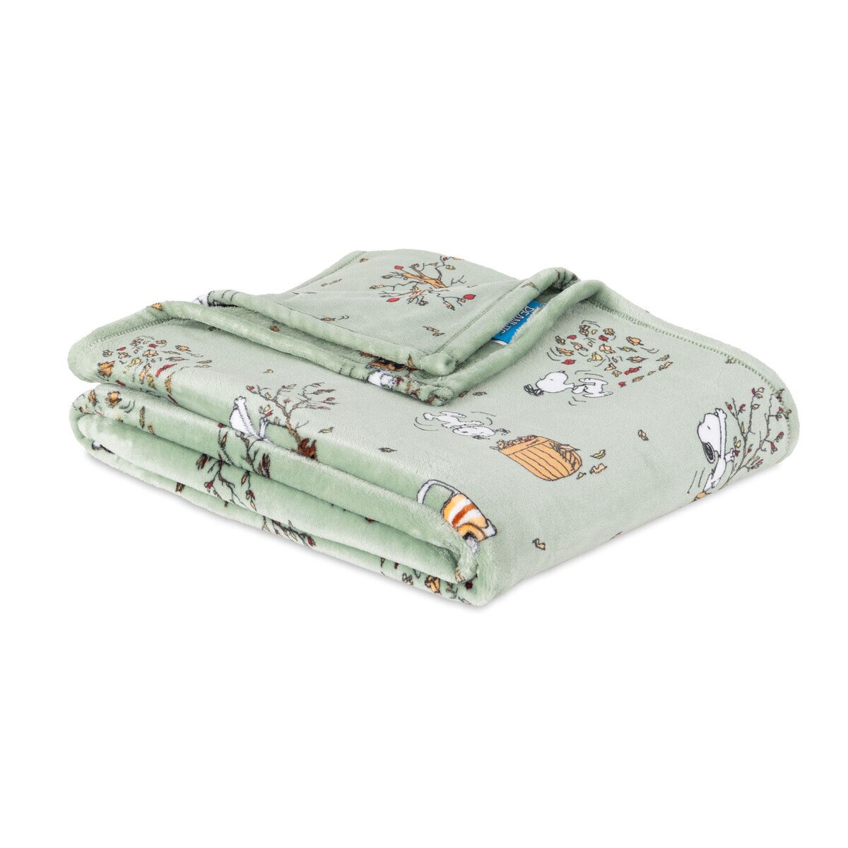 スヌーピー 大判ひざ掛け 152cm x 177cm グリーン