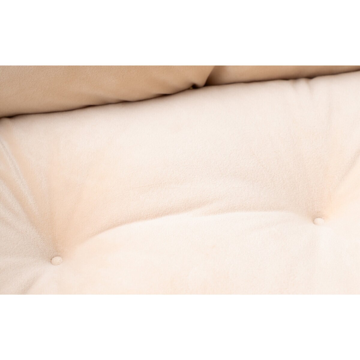 取り外しができる スクエア型 ペットベッド ブラン Lサイズ ホワイト