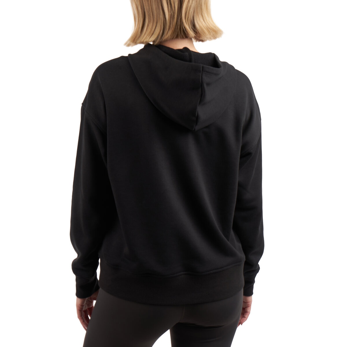 エル レディース ロゴ パーカー ブラック L