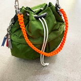 チーク キンチャク 2WAY トートバッグ カーキ