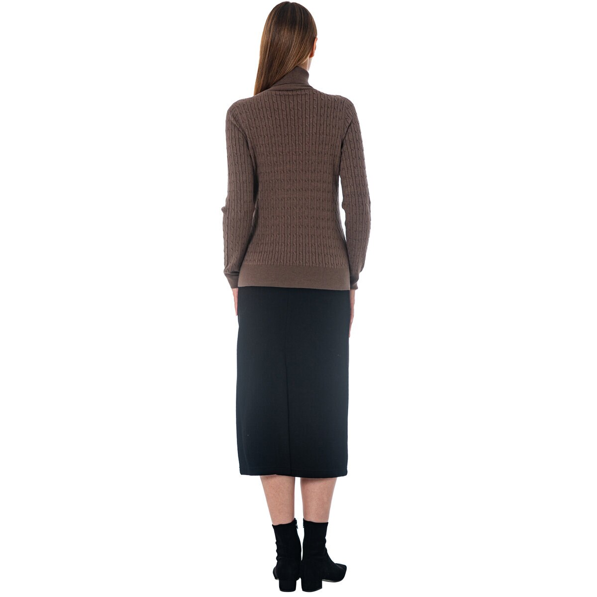 ビジットインニューヨーク タートルネック セーター ブラウン M