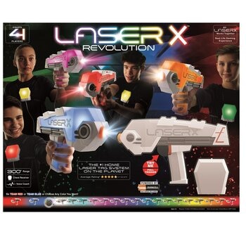 レーザーX クロスシューティングゲーム 4丁セット