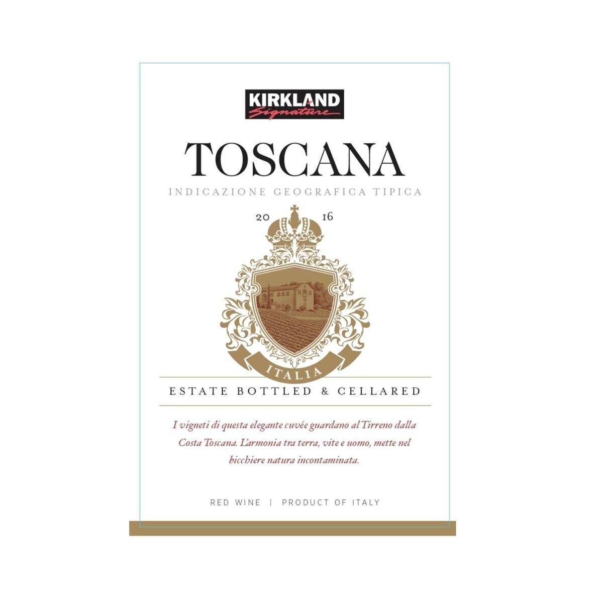 カークランド シグネチャー トスカーナ 750 ml