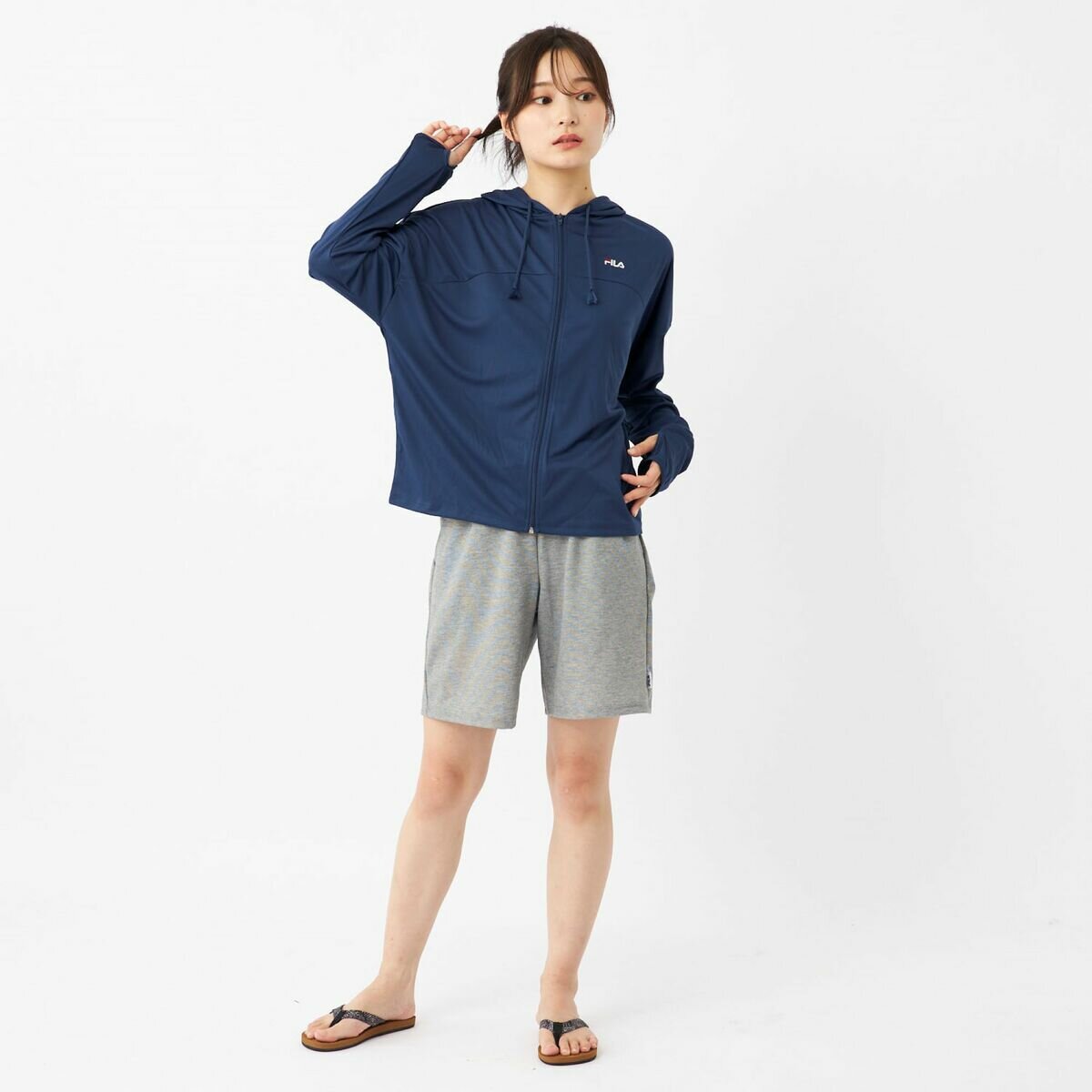 フィラ レディース 水着4点セット ネイビー 9M