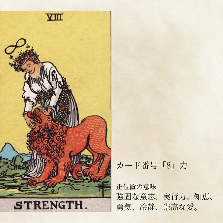 18K イエローゴールドタロットペンダント 「力」