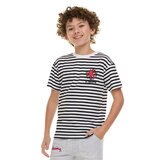 キース ヘリング キッズ 半袖 Tシャツ 3枚組 チャコール/ストライプ/フェイドネイビー XXL