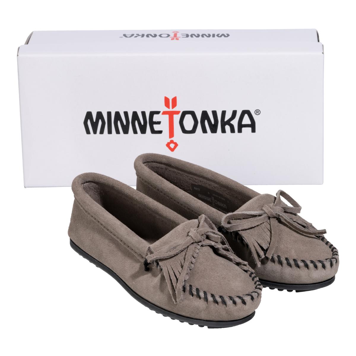 ミネトンカ レディース モカシン キルティ ミディアムグレー 22.0 cm