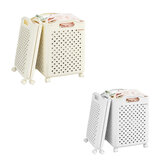 7Life ランドリーバスケット 折り畳み キャスター付き -L 7Life ランドリーバスケット 折り畳み キャスター付き -L