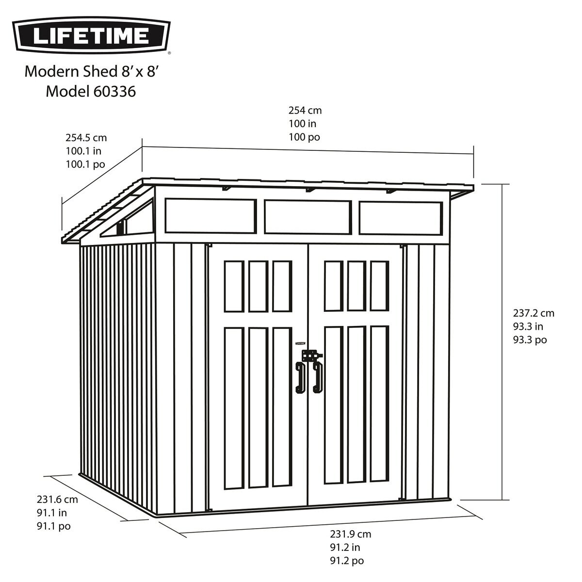 LIFETIME STUDIO SHED 屋外物置