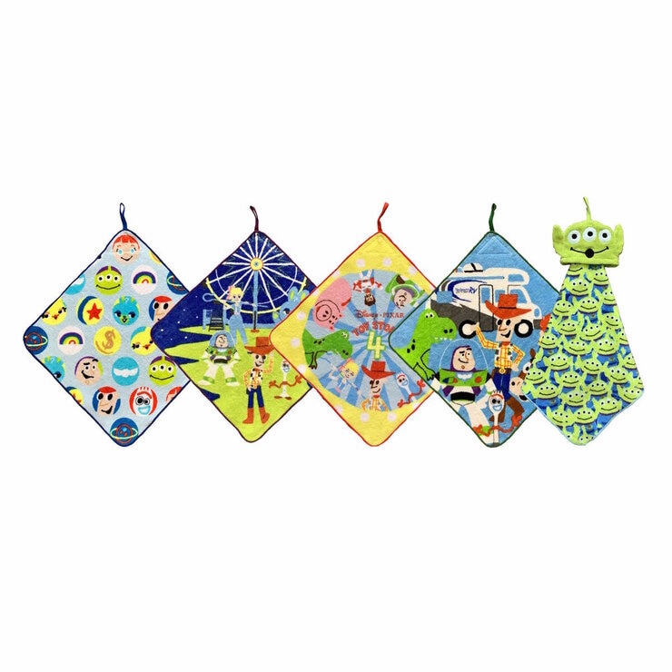 ループ付きキャラクタースクールタオル 5枚セット ループ付きキャラクタースクールタオル 5枚セット
