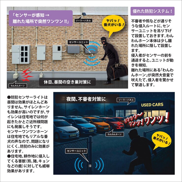 MTO 熊よけわんわんホーン 24時間センサー付 ソーラー電源タイプ DCC001-PVHOW24 MTO 熊よけわんわんホーン 24時間センサー付 ソーラー電源タイプ DCC001-PVHOW24