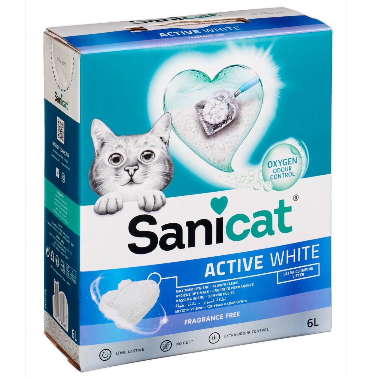 サニキャット アクティブホワイト 猫砂 無香料