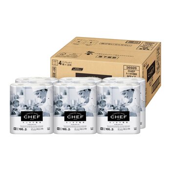 CHEF たっぷり吸収 Mサイズ 100枚 x 2本 6パック入り