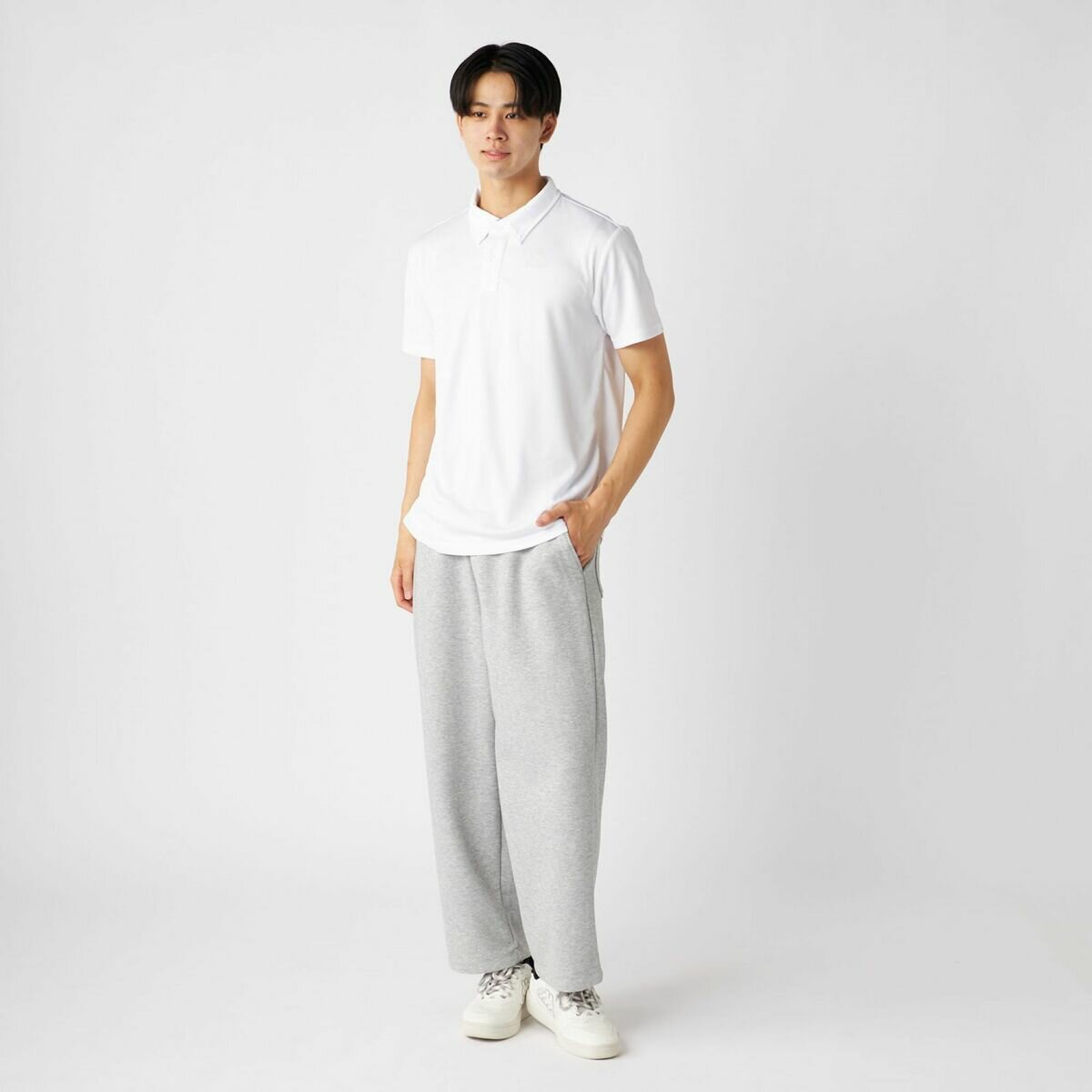 カッパ メンズ 半袖ポロシャツ / ホワイト / L