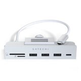 Satechi USB-C iMac 24インチ用クランプハブ シルバー