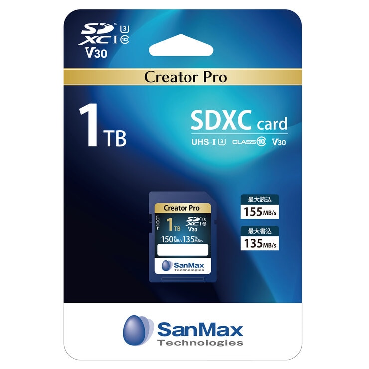 サンマックス SDXCカード 1TB Creator Pro サンマックス SDXCカード 1TB Creator Pro