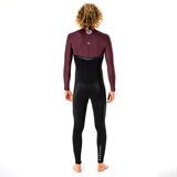 リップカール Eボム 3/2mm 男性用チェストジップ ストリーマー ウェットスーツ WSMYHE マルーン M