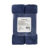 IZAWA TOWEL もっちり弾力 バスタオル 60cm x 120cm 2枚パック ネイビー