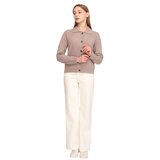 ソレツィア レディース ウール カーディガン ライトブラウン S