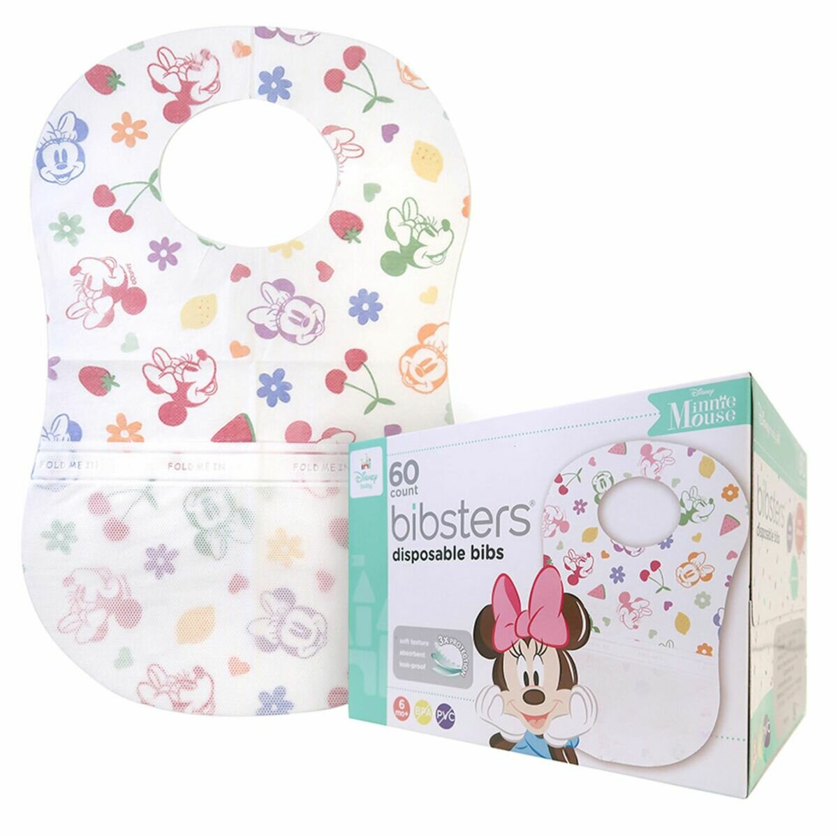 ディズニービブスター 使い捨てエプロン60枚入り ディズニービブスター 使い捨てエプロン60枚入り