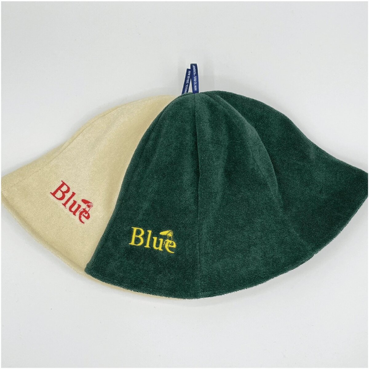 Blue サウナハット 綿製