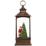 LEDライト付き ホリデーランタン サンタクロース