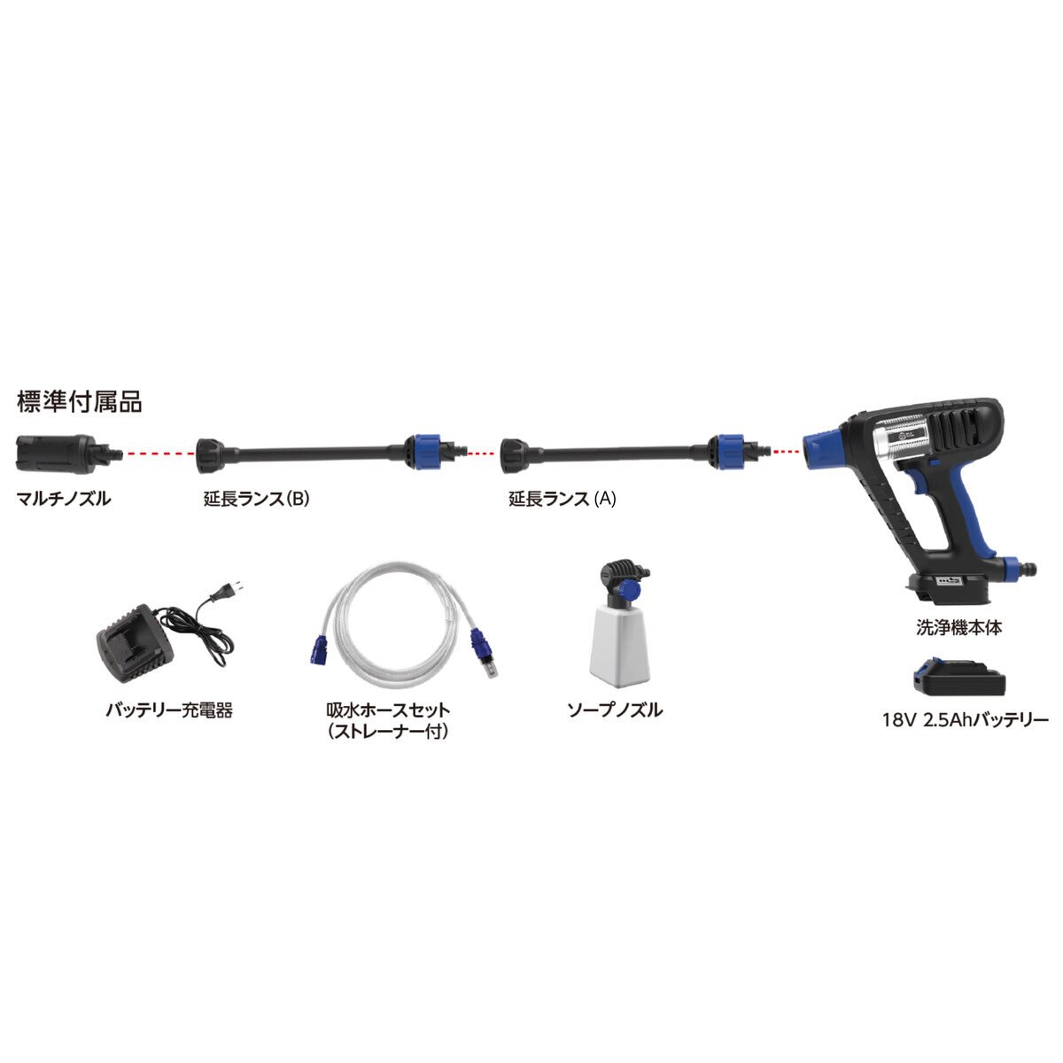 AR コードレス高圧洗浄機 18V BC250 | Costco Japan