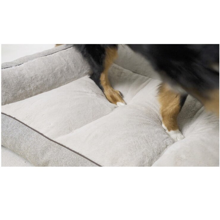 カークランドシグネチャー ボルスターデューク ペットベッド グレー