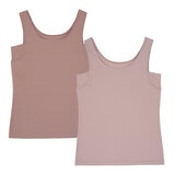 アツギ インナータンクトップ 2枚組 ワイン/ピンク L