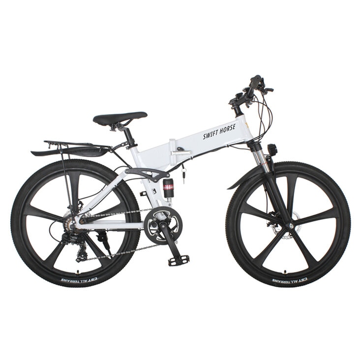 SWIFT HORSE 2 折り畳み 電動アシスト マウンテンバイク 白