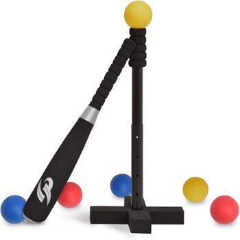 バッティングセット バット+ティー+ボール6個付 35-50cm高さ調整可