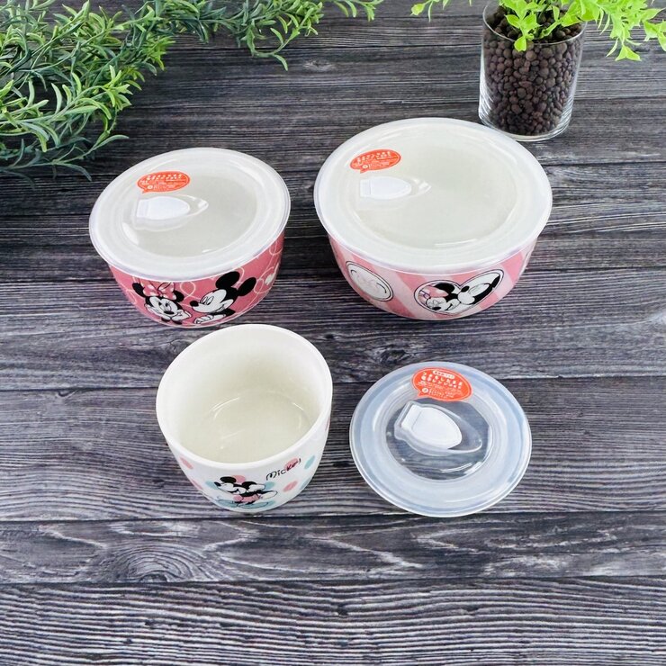前畑 ミッキー＆ミニー 食品保存容器 3点セット