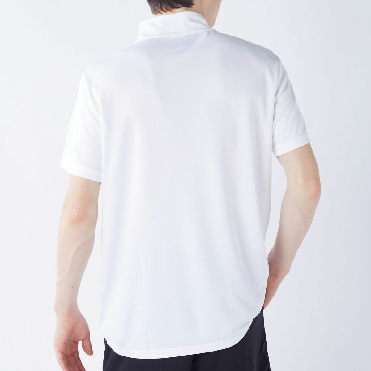 カッパ メンズ ハーフジップ 半袖 Tシャツ / ホワイト / M