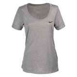 ナイキ レディース レジェンド スクープ ドライ Tシャツ DKグレーヘザー XS