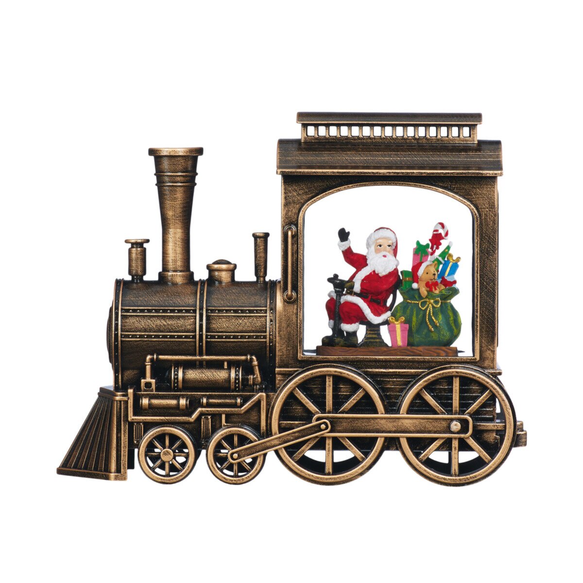 クリスマス きかんしゃ ウォーターグローブ ブラッシュブロンズ
