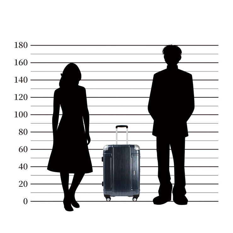 エース イグザクト ヘアライン柄 スーツケース 55-68L