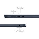 Apple MacBook Air 15インチ/10コアCPU/ 10コアGPU/M4チップ /16GB/512GB SSD - ミッドナイト