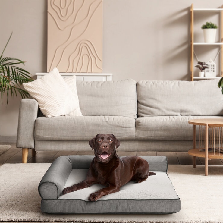 カークランドシグネチャー L型ペットベッド グレー