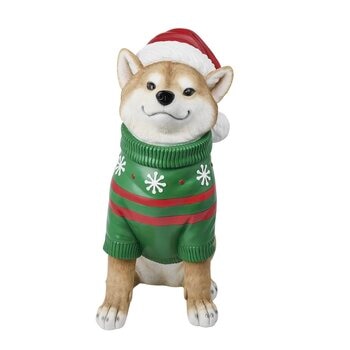 柴犬のクリスマス オブジェ 約66cm
