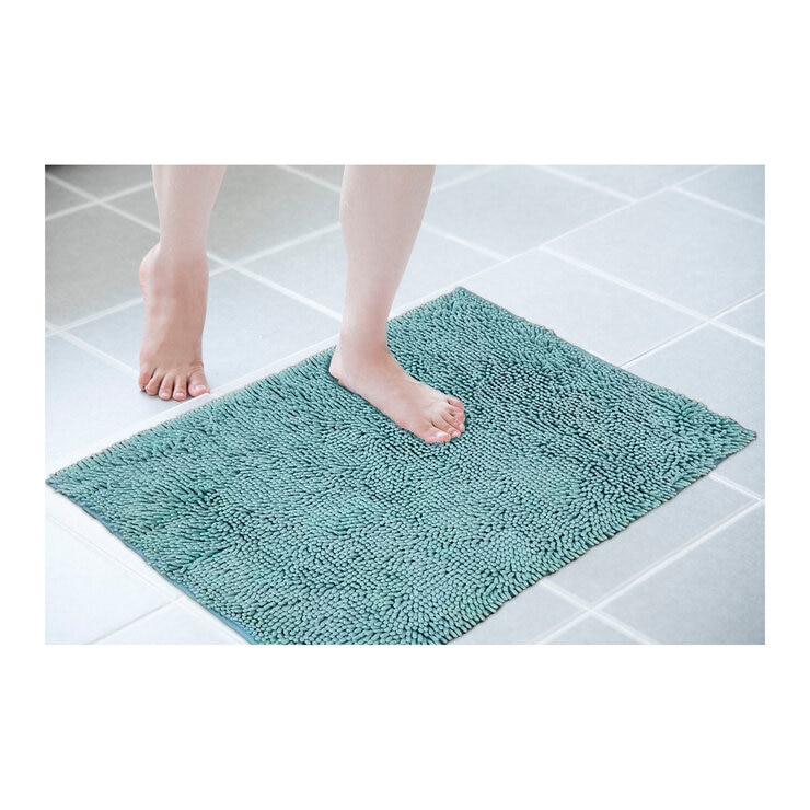 マイクロファイバー もこもこバスマット 60cm x 90cm