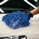 COAZ SELECTION ウォッシュミット 22cm x 16cm 柔らかく洗浄力抜群 ブルー&グレー